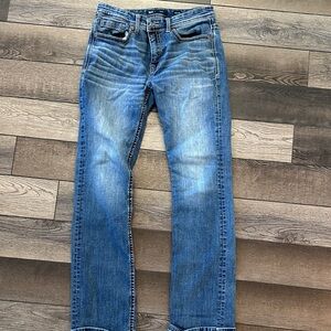 BKE Men's Bootcut Jeans in Blue